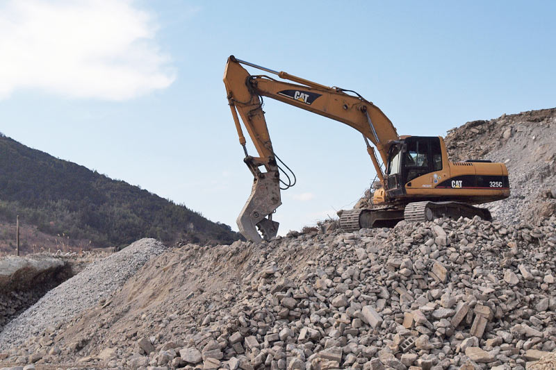 コンクリート殻 受入れヤード