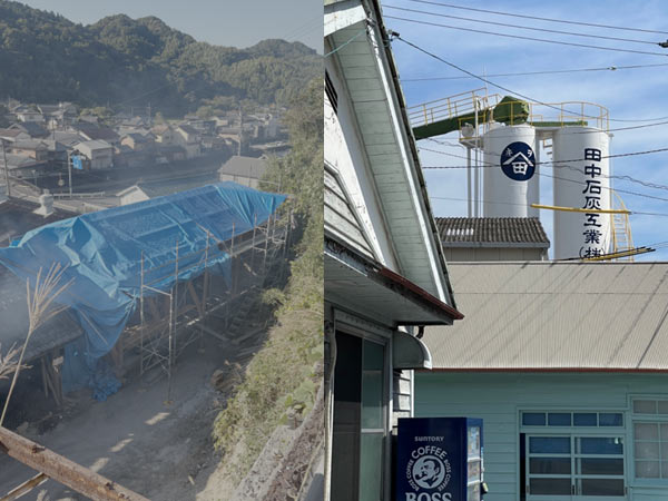 焼成窯建屋・原料サイロなどの石灰製造設備大幅刷新工事を行う